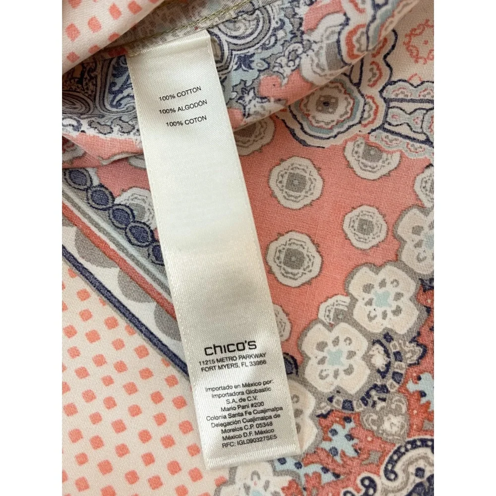 Chico’s | Effortless Giana Paisley Print Button-Down Shirt